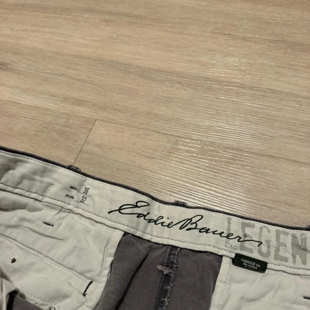34x30 Gray Baggy Wide Leg Chino Pants Y2K Vintage